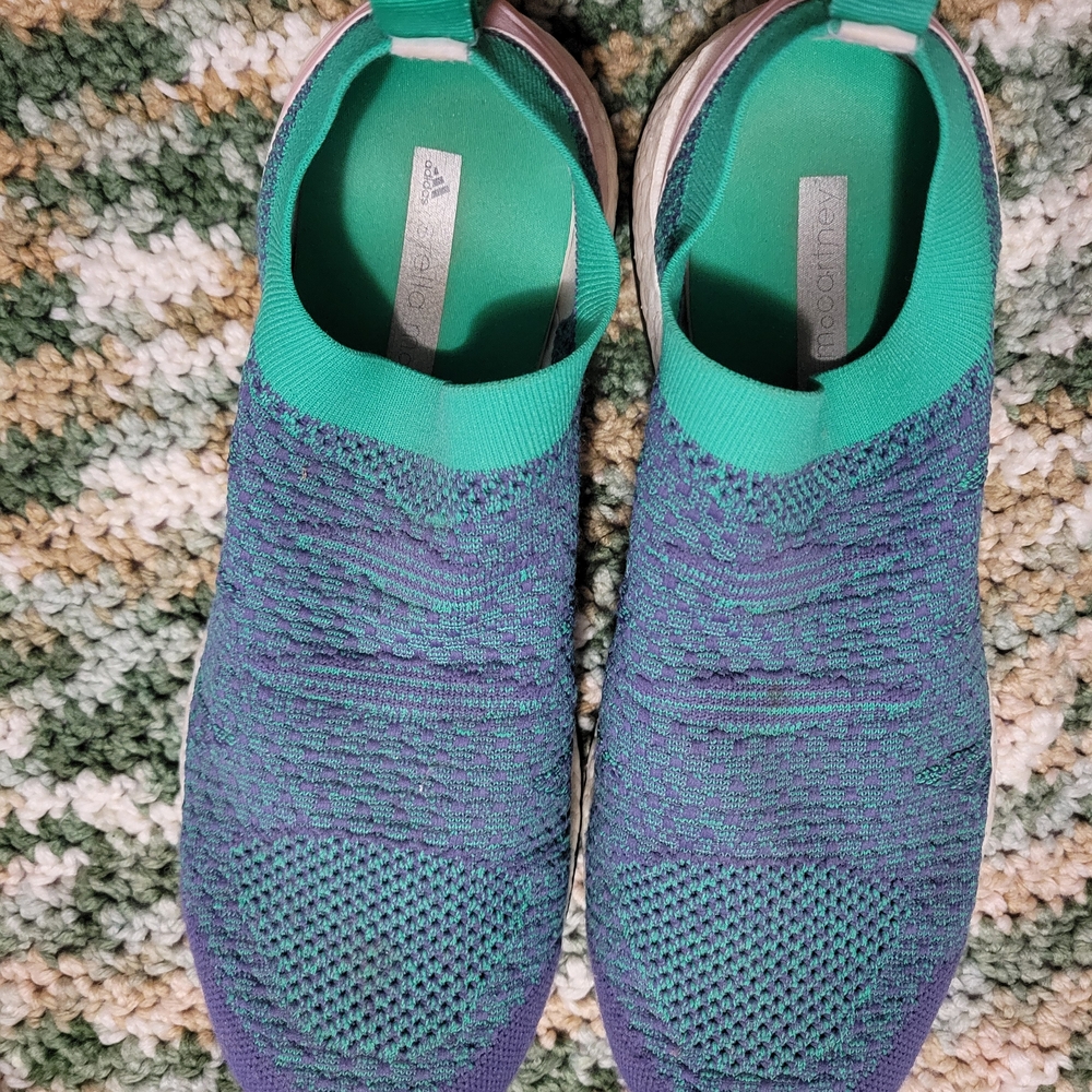 Stella Mccartney Adidas Women's Green and Blue Slip-On Shoes